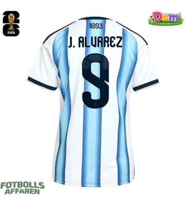 Argentina Julian Alvarez #9 Hemmatröja Kvinnor VM 2026 Kortärmad